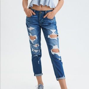 Distressed Boyfriend Jeans